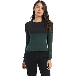 levi's Women's Colourblocked Round Neck Cotton Sweater-picture-35