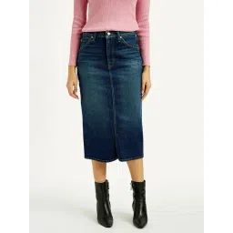 Levi's Women's High Rise Regular Fit Denim Skirt-picture-42