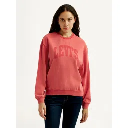 levi's Women's Typography Coral Crew Neck Sweatshirt-picture-27