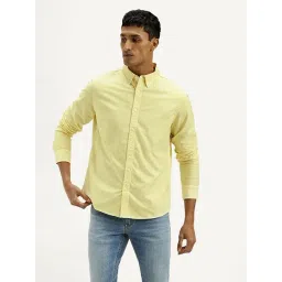 Levi's Yellow Cotton Slim Fit Shirt-picture-34