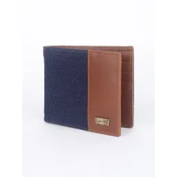 levi's Men's Blue Colorblock Bi-Fold Wallet image 4