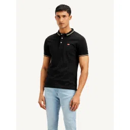 Men's Solid Slim Fit Polo T-shirt-image-42