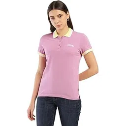 Women's Solid Polo T-Shirt-image-36