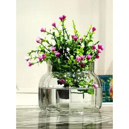 LHC Transparent Round Glass Flower Vase-picture-34