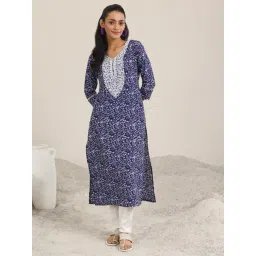 Libas Blue Printed Kurta-picture-34