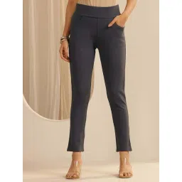 Libas Charcoal Grey Slim Fit Jeggings-picture-30