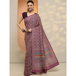 Libas Ethnic Motifs Silk Blend Saree-picture-30