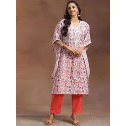 Libas Floral Printed Kaftan Tunic With Palazzo Co-Ords-image-36