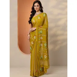 Libas Floral Pure Georgette Saree-picture-28