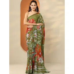 Libas Floral Pure Georgette Saree-picture-10