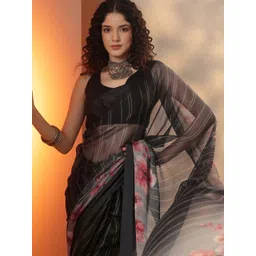 Libas Floral Silk Blend Saree-picture-23