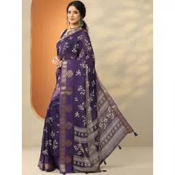 Libas Floral Silk Blend Saree-picture-23