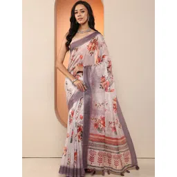 Libas Floral Silk Blend Saree-picture-16