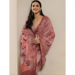 Libas Floral Silk Blend Saree-picture-34
