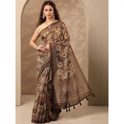 Libas Floral Silk Blend Saree-picture-27