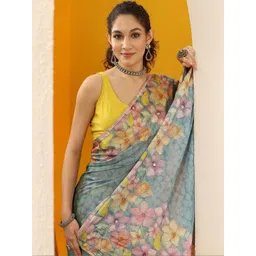 Libas Floral Silk Blend Saree-picture-36
