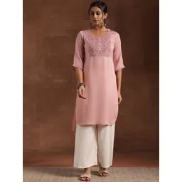 Libas Floral Yoke Design Floral Straight Kurta-picture-36