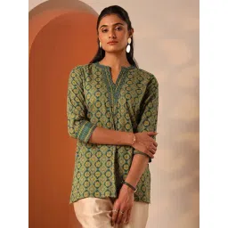 Libas Green Straight Fit Printed Kurti-picture-36