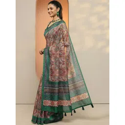 Libas Paisley Silk Blend Saree-picture-19