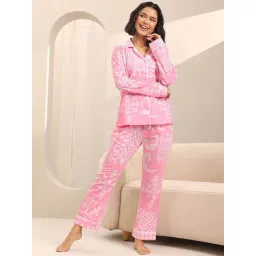 Libas Pink Printed Pyjamas Set-picture-18