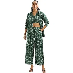 libas Printed Cotton Co-Ord Set With Jacket-picture-15