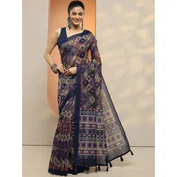 Libas Silk Blend Handloom Saree-picture-19