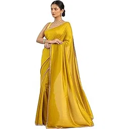 libas Solid Silk Blend Saree for Women (16878PR)-picture-11