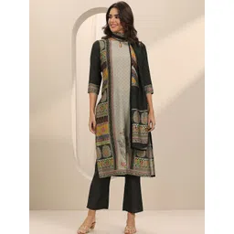 Libas Women Ethnic Motifs Printed Regular Kurta with Trousers & With Dupatta-picture-41