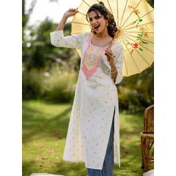 Libas Women Floral Embroidered Thread Work Kurta-picture-30