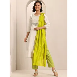 Libas Women Floral Kurta with Trousers & With Dupatta-picture-21