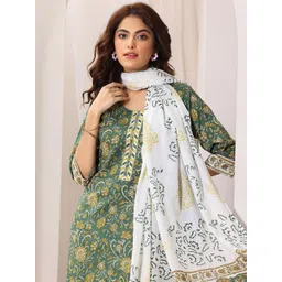 Libas Women Floral Printed Kurta with Salwar & Dupatta-picture-18