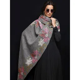 Libas Women Floral Woven Design Shawl-picture-33