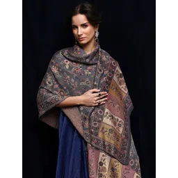Libas Women Floral Woven Design Shawl-picture-30