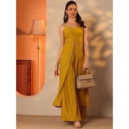 Libas Women Solid A-Line Kurta with Palazzo-picture-17