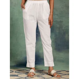 Libas Women Straight Fit Pleated Trousers-picture-41