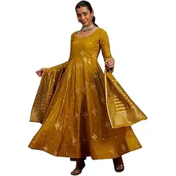 libas Women's Chanderi Silk Printed Regular Kurta Sets-picture-40