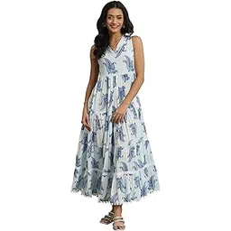 libas Women's Cotton Fit and Flare Maxi Dress-picture-45