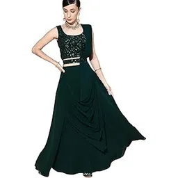 libas Women's Embroidered Georgette Readymade Lehenga Set-picture-39