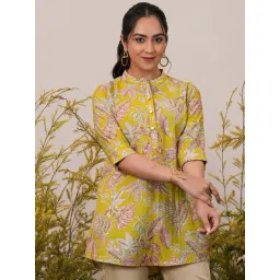 Libas Yellow Straight Printed Kurtis-picture-23