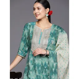 Libas Yoke Design Kurta with Trousers & With Dupatta-picture-35
