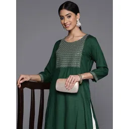 Libas Yoke Design Sequinned Kurta-picture-22