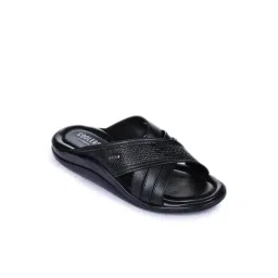 Coolers by Liberty Men's Black Cross Strap Sandals-picture-10