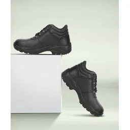 Freedom by Liberty SHAKTIAK Black Mens Lace-up Safety Shoe Boots For Men-picture-13