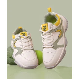 LIBERTY Colour Blocked Detailed Lace Up Sports Shoes - Green-picture-13