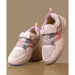 LIBERTY Colour Blocked Velcro Closure Shoes - Peach-picture-18