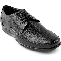 liberty Fortune HML-5E Men’s Formal Derby Shoes - Black, Brown - Synthetic Leather Lace-Up with Cushioned Footbed - Stylish Office Footwear - Comfortable and Lightweight-picture-52