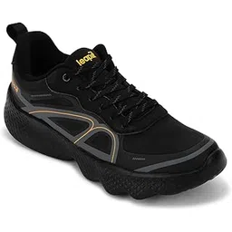 Liberty Leap7x WATSON-1E Men Sports Lacing Running Shoes - Black & Navy Blue | Comfortable and Durable - Lace-Up Closure | Suitable for Walking, Gym, Jogging Shoes for Man - Cushioned Footbed-picture-18