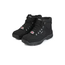 Liberty Men Black Solid High-Top Casual Sneakers-picture-33