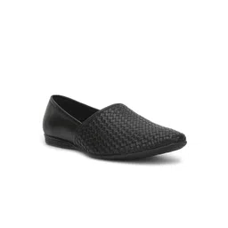Liberty Men Black Solid Slip-On Shoes-picture-32