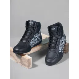 Liberty Men Printed Memory Foam Lace-Ups Mid-Top Sneakers-picture-32